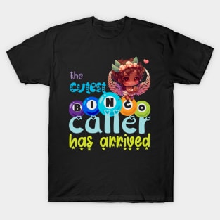 The Cutest Bingo Caller Has Arrived Valentine Chibi Girl T-Shirt